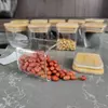 Safe, non-toxic glass jars with airtight seals, perfect for snacks, nuts, and dry goods.