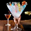 Modern crystal clear martini glass for cocktails desserts and party beverages