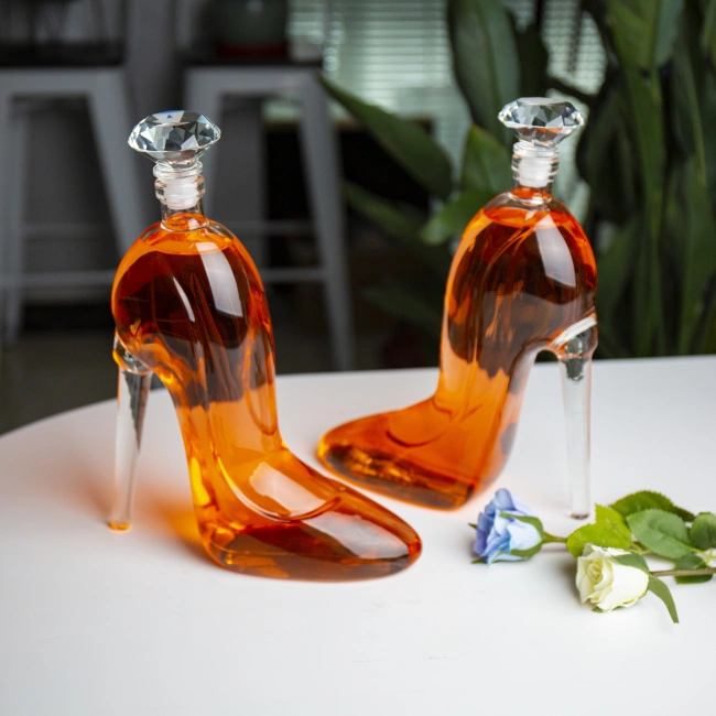 High Heel Glass Decanter