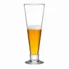 410ml tall pilsner beer glass with footed base