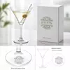 8.8 oz martini glass with 192mm height and classic stemmed design