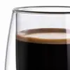 JT-D106 double wall coffee glass measuring 85mm in diameter and 125mm in height