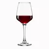 360ml tulip wine glass with long stem and clear bowl for red wine serving
