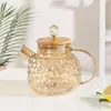 Decorative diamond pattern glass drink pitcher for stylish dining tables and entertaining guests