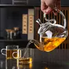 Elegant Glass Tea Maker with Clear Body for Tea Brewing and Serving