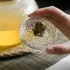 Stylish hammered glass teapot for home tea ceremonies