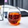 Creative Pear and Apple Glass Cup – Unique Fruit Shaped Stemmed Drinkware