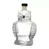 Luxury owl-shaped decanter for whiskey, bourbon, and scotch collection