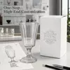 Custom ribbed wine glass for private label hospitality and wholesale glassware buyers