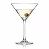 250ml classic martini glass with wide V shaped bowl and long elegant stem