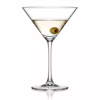 250ml classic martini glass with wide V shaped bowl and long elegant stem