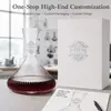 Custom glass wine decanter for private label retail hospitality and wholesale glassware collections