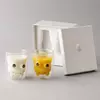 Jiateng animal double wall glass with creative inner shape for milk and juice