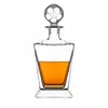 Soccer ball whiskey decanter with football shaped glass stopper for spirits serving