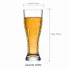 decorative patterned drinking glass for beer juice and soft drinks