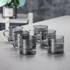 Stylish minimalist glass drink carafe designed for homes, cafés, restaurants, and hotels