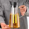 Modern Glass Beverage Carafe with Ergonomic Handle