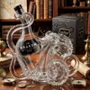 Jiateng high-quality glass decanter with octopus design, ideal for home bar decoration or whiskey tasting events.