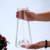 Stylish mountain-themed glass pitcher and tumbler set, clear and elegant, perfect for birthdays, housewarming, or holiday gifts