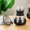 Elegant pour over coffee pitcher with clear measurements and drip-free spout