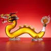Decorative handcrafted dragon crystal liquor decanter for collectors and luxury gifts