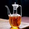 Jiateng stylish clear glass teapot for modern tea serving and tea rituals