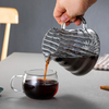 High-quality Jiateng glass coffee maker with wooden stand, ideal for home baristas or gifting, elegant and practical design