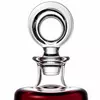 Clear glass wine decanter with 120mm diameter for red wine serving and presentation