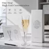 Wholesale patterned champagne flute for hotels restaurants retailers and distributors