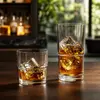 Clear stackable whiskey and highball glasses for wholesale and hospitality buyers
