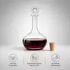 elegant wide base wine decanter designed for red wine serving hospitality and retail collections