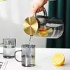 Stylish transparent glass juice pitcher for everyday home and restaurant beverage service