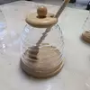 Premium Glass Honey Pot for Kitchen Dining and Restaurant Use