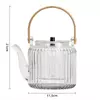 Premium Jiateng glass teapot with minimalist design for stylish tea brewing at home