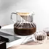 Stylish heat resistant glass coffee server with lid for modern home coffee setups