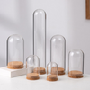 Jiateng high-quality glass dome with wood base, perfect for protecting and displaying delicate items, modern home décor