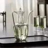 Jiateng designer heat resistant glass teapot for home kitchen café and tea room use