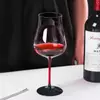 Elegant table setting using Jiateng red stem wine glasses, perfect for romantic dinners, holiday gatherings, and upscale entertaining.