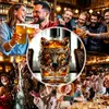 Premium wolf themed glass whiskey decanter suitable for gifting and bar display