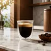 Modern 240ml double wall coffee glass for cafes restaurants home coffee collections and wholesale buyers