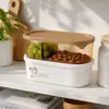 Reusable oval divided food storage boxes with transparent amber compartments beige lids and white bases for kitchenware wholesale buyers