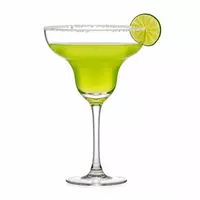 145ml mini margarita glass with wide rim bowl and elegant stem