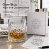 Custom mountain whiskey tumbler for private label giftware and spirits collections