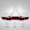 clear glass wine decanter set for home bars gifting hospitality and retail glassware collections