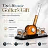 Golf whiskey gift set with decorative decanter four glasses and display tray