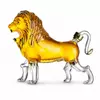 Lion shaped whiskey decanter with sculptural animal body for spirits presentation