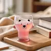 Cartoon animal drinking glass for milk juice and cold drinks
