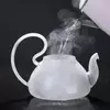 Transparent Glass Tea Kettle for Home Kitchen and Afternoon Tea Service
