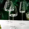 Jiateng hand-blown crystal wine glass with wide bowl design for enhanced aroma and flavor, perfect for red wine lovers.