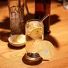jiateng soda can glass tumbler, reusable borosilicate glass cup with straw